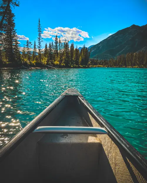 Canoeing on the Bow River.