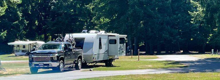 Truck and Trailer at Dosewallips State Park