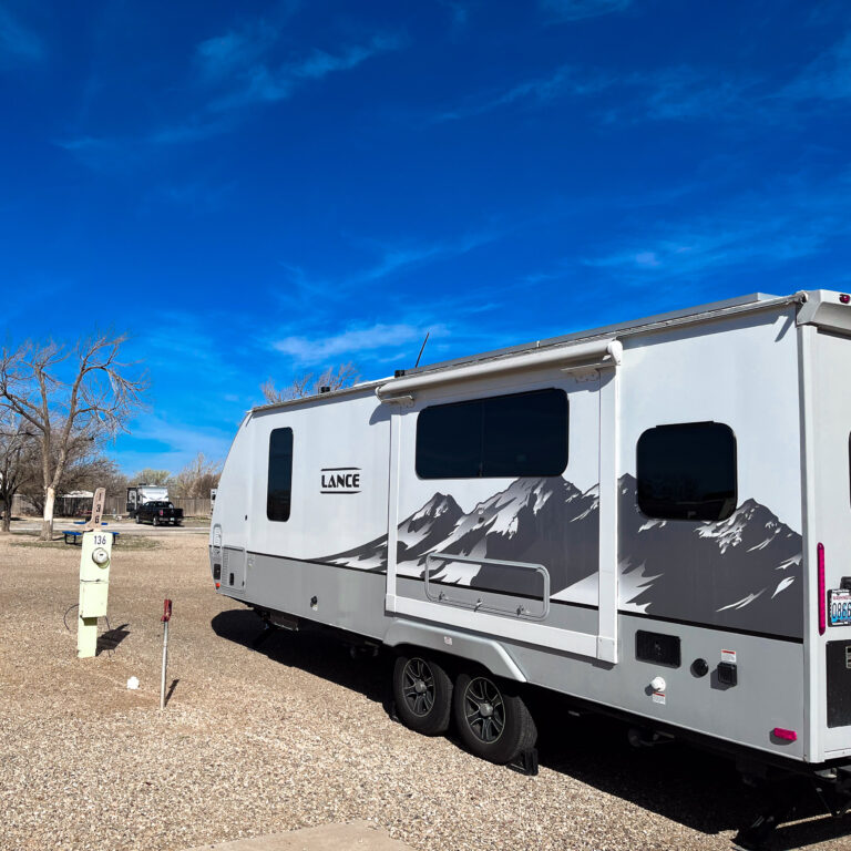 Towmads trailer at the Big Texan RV Ranch in Amarillo Texas