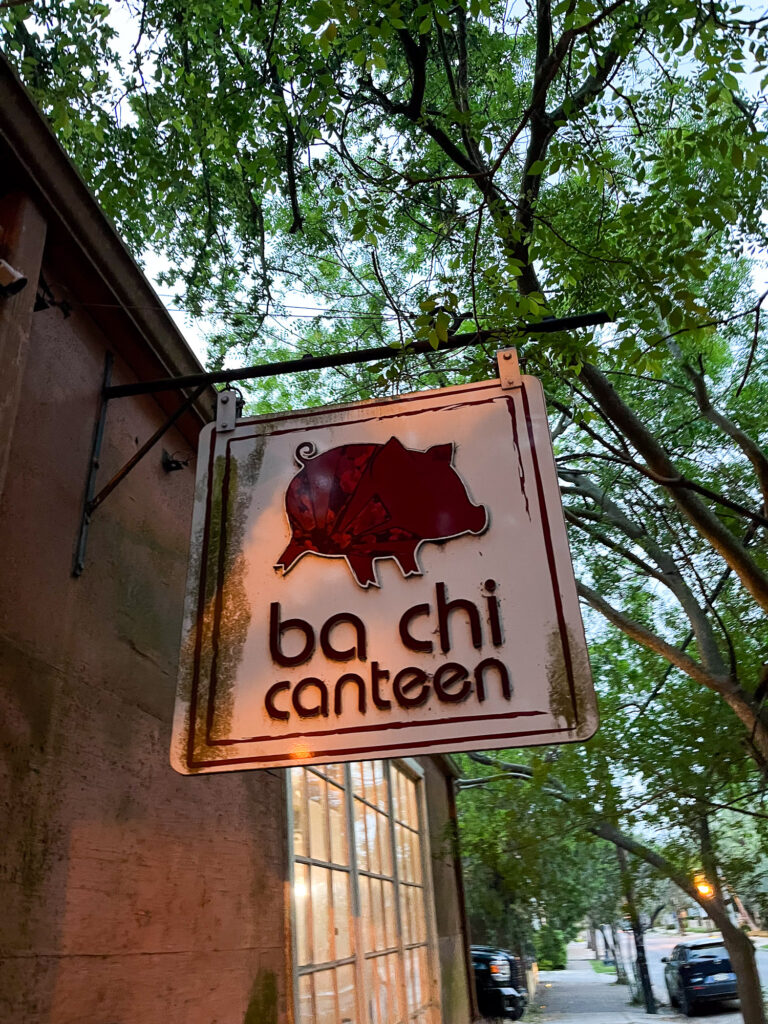 Ba Chi Canteen sign in New Orleans