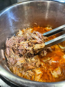 Cooked pulled pork