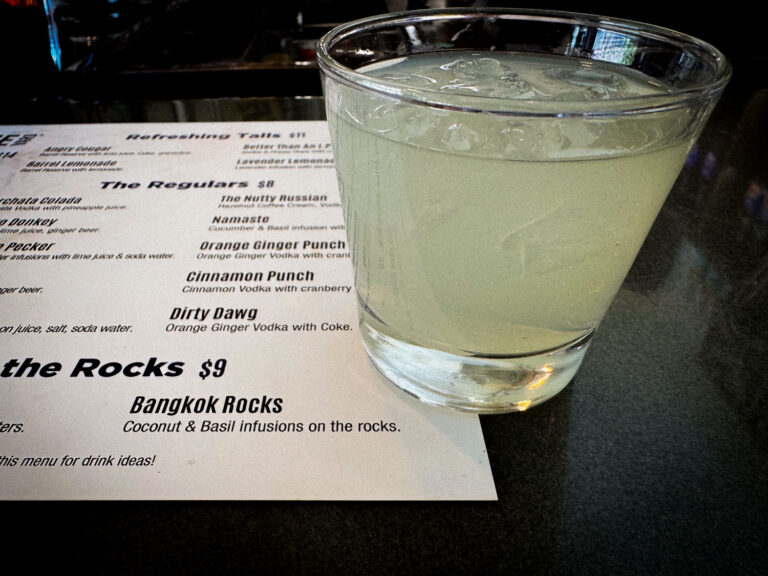 Bangkok Rocks drink at Stoneyard Distillery