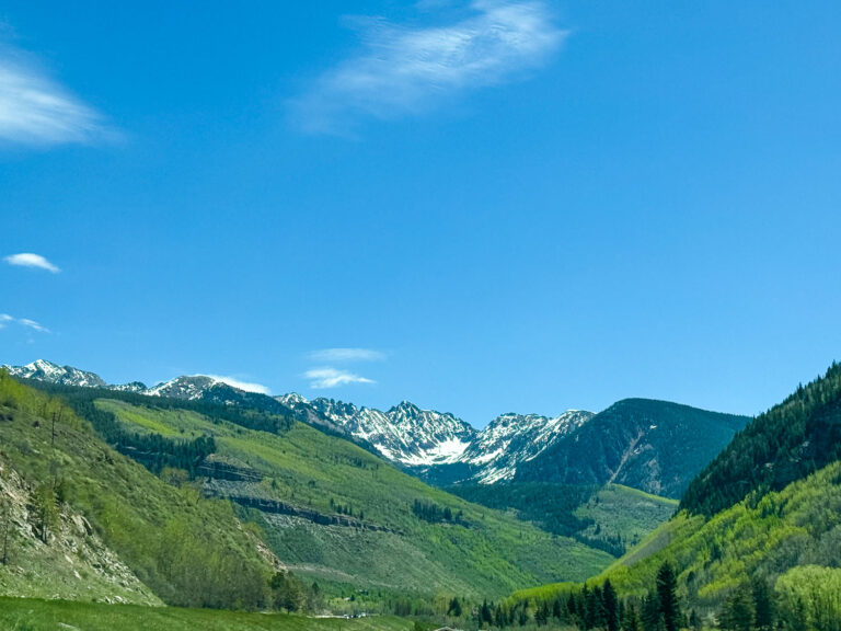 Heading over Vail Pass, Colorado