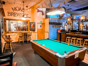 Pool Table Inside Moab Brewing