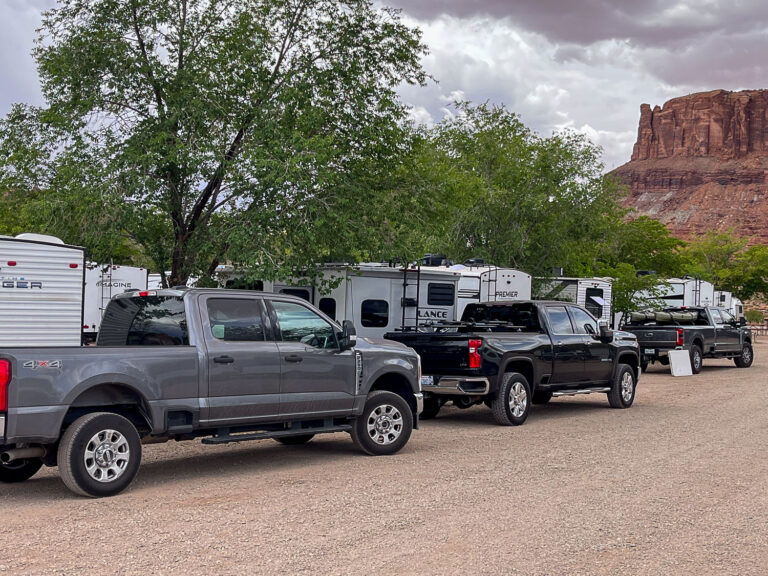 cramped campsites at Sun Outdoors Canyonland Gateway in Moab UT